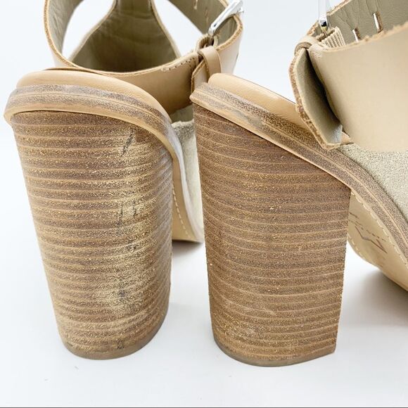 Marc‎ Fisher Vashi Ankle Strap Suede Chunky Heels - Picture 6 of 15